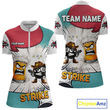 Load image into Gallery viewer, Funny Beer 8 Ball Billiard Shirt For Women Custom Pool Team Jersey Polo &amp; 1/4 Zip, Billiard Outfit TDM6053