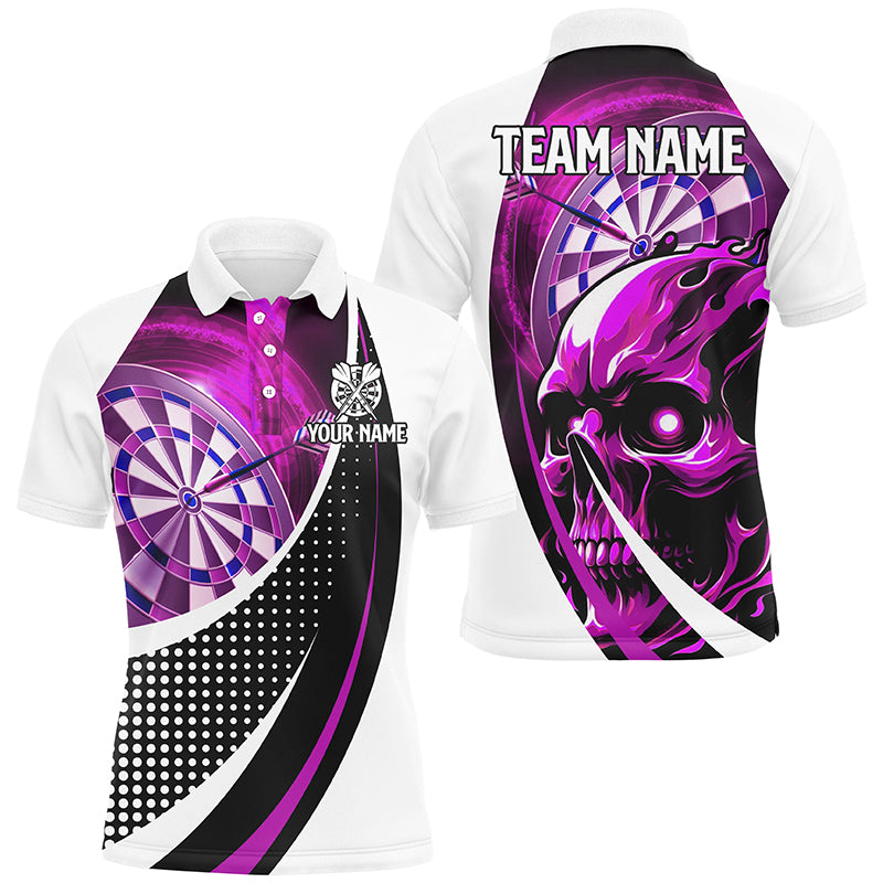 Personalized Pink Dartboard 3D Printed Skull Darts Shirts For Men Custom Cool Darts Team Jerseys TDM1990