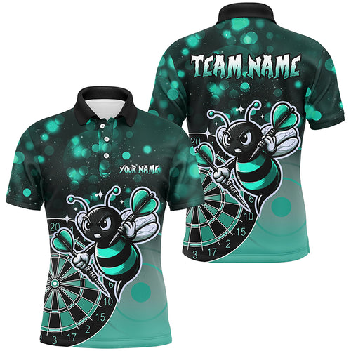 Personalized Turquoise Darts Bee Custom Darts Shirts For Men, Funny Darts Apparel, Best Darts Gift TDM2201