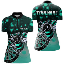 Load image into Gallery viewer, Personalized Turquoise Darts Bee Custom Darts Shirts For Women, Funny Darts Apparel, Best Darts Gift TDM2201