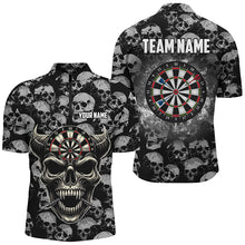 Load image into Gallery viewer, Personalized Retro Skull Pattern Darts Shirts For Men Custom Funny Skull Darts Jerseys For Team TDM2472