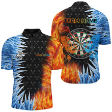 Load image into Gallery viewer, Personalized Dartboard Ice And Fire 3D Printed Men Darts Shirts Custom Darts Jerseys For Team TDM2474