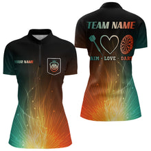 Load image into Gallery viewer, Custom Rainbow Aim Love Dart Shirt With Pocket Option For Women, Dart Jersey TDM3713