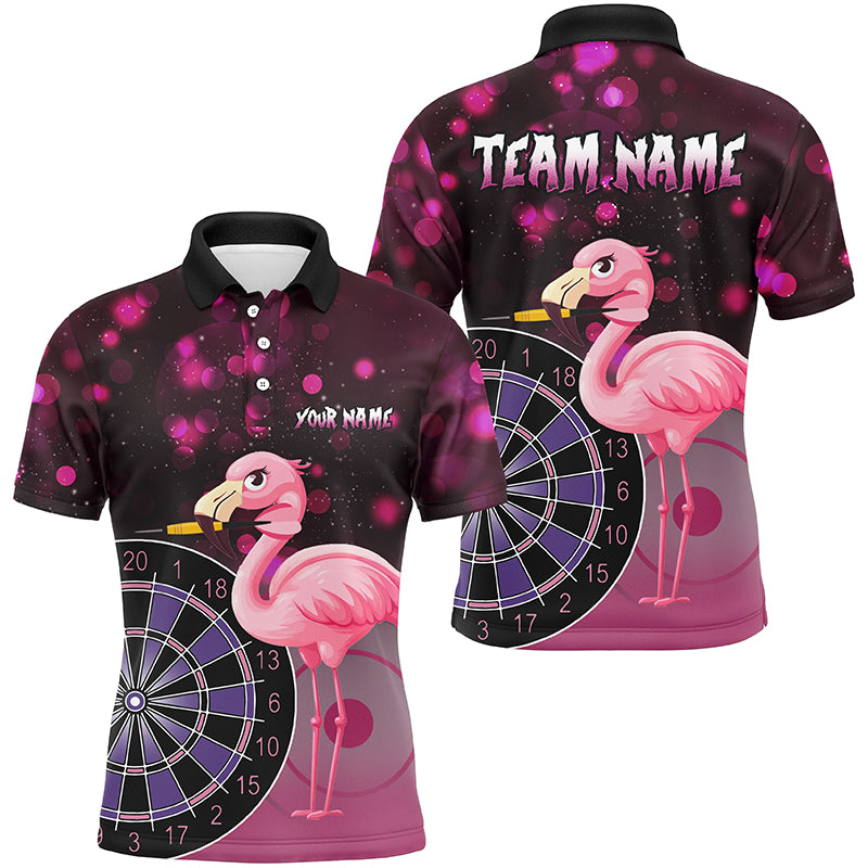 Personalized Pink Darts Flamingo Custom Darts Shirts For Men, Funny Darts Apparel, Best Darts Gift TDM2209