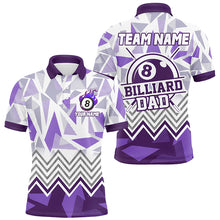 Load image into Gallery viewer, Personalized Multi-Color Billiard Dad Shirts Jerseys Custom Billiard Personal Father's Day Gifts TDM1609