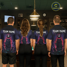 Load image into Gallery viewer, Personalized Billiard Cats Lightning 8 Ball Pool Shirt For Women, Billiard Team Jersey Polo &amp; 1/4 Zip TDM6344