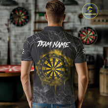 Load image into Gallery viewer, Black And Yellow Smoke Grim Reaper Dart Shirts For Men Custom Halloween Darts Jersey Outfit TDM4591