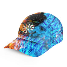 Load image into Gallery viewer, Personalized Darts Board Fire And Water 3D Printed Darts Caps. Custom Darts Baseball Hat Gifts TDM1630