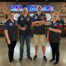 Load image into Gallery viewer, Personalized Texas Flag Smoke Darts Shirt For Men Custom Texas Darts Team Jersey Polo &amp; 1/4 Zip TDM5488