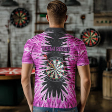 Load image into Gallery viewer, Personalized Darts Board Pink Icy 3D Printed Men Dart Shirts Custom Cool Dart Jerseys For Team TDM3583