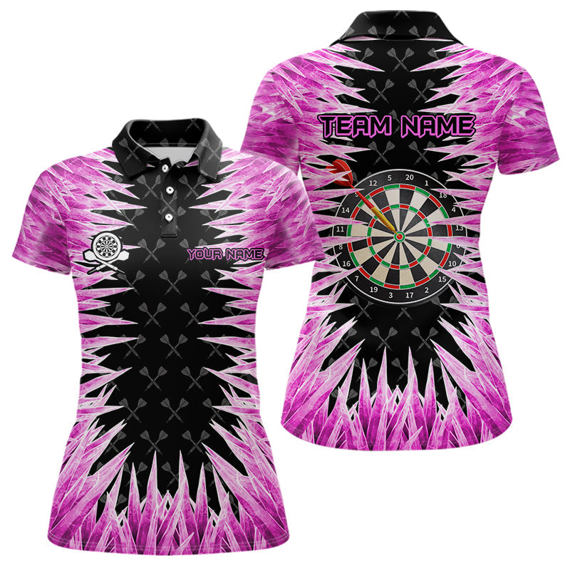 Personalized Darts Board Pink Icy 3D Printed Women Dart Shirts Custom Cool Dart Jerseys For Team TDM3583