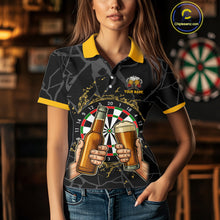 Load image into Gallery viewer, Funny Darts And Beer Aim For Fun Drink For Cheer Custom Women Darts Shirts, Drinking Darts Jerseys TDM4380