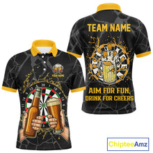 Load image into Gallery viewer, Funny Darts And Beer Aim For Fun Drink For Cheer Custom Men Darts Shirts, Drinking Darts Jerseys TDM4380