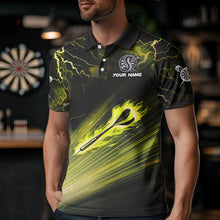 Load image into Gallery viewer, Thunder Lightning Custom Cobra Snake Yellow Men Dart Shirts Best Dart Jerseys Dart Team Shirts TDM3605