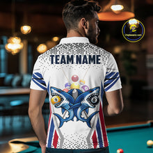 Load image into Gallery viewer, Funny Shark 8 Ball &amp; 9 Ball Pool Billiard Shirt For Men Custom Billiard Team Jersey Polo &amp; 1/4 Zip TDM5965