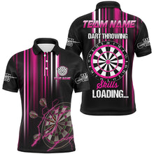 Load image into Gallery viewer, Darts Throwing Skills Loading Custom Pink Darts Shirts For Men Custom Funny Darts Apparel Jerseys TDM2278