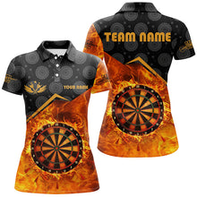 Load image into Gallery viewer, Personalized Darts Fire Flame 3D Printed Women Darts Shirts Custom Darts Board Jerseys Attire TDM1862