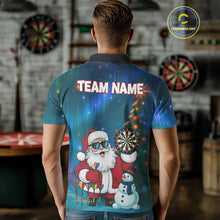Load image into Gallery viewer, Funny Santa Christmas Darts Shirt For Men Custom Xmas Dart Jerseys, Gifts For Darts Player TDM5272