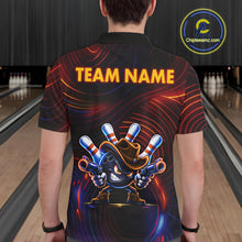 Load image into Gallery viewer, Funny Neon Bowling Jersey For Men Custom Bowling Shirt Polo &amp; Quarter Zip, Bowling Team Outfit TDM6149