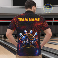Load image into Gallery viewer, Funny Neon Bowling Jersey For Men Custom Bowling Shirt Polo &amp; Quarter Zip, Bowling Team Outfit TDM6149