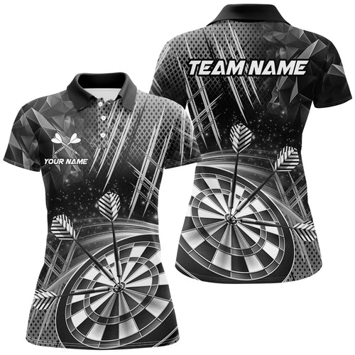 Personalized 3D Glitter Women Darts Shirts Custom Team Dart League Shirts Dart Jerseys |Grey TDM3285