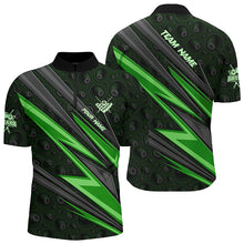 Load image into Gallery viewer, Personalized Name Green Billiard Jerseys For Men Custom 8 Ball Billiard Shirts Pool Team Jerseys TDM1874