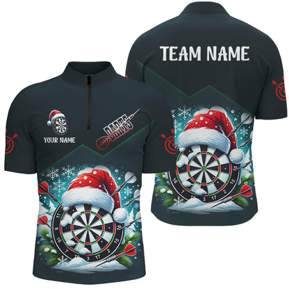 Funny Dart Board Santa Custom Dart Shirts For Women, Christmas Dart Gifts Dart Team Jerseys TDM2833