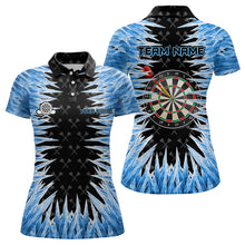 Load image into Gallery viewer, Personalized Darts Board Blue Icy 3D Printed Women Dart Shirts Custom Cool Dart Jerseys For Team TDM3060