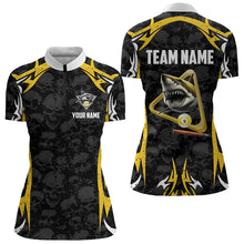 Load image into Gallery viewer, Personalized Shark 9 Ball Pool Skull Pattern Billiard Shirt For Women Custom 9 Ball Billiard Jerseys TDM3304