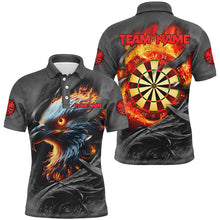 Load image into Gallery viewer, Darts Eagle Fire Flame Custom Darts Shirts Shirts For Men, Personalized Darts League Team Jerseys TDM2101