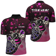 Load image into Gallery viewer, Personalized Pink Darts Bee Custom Darts Shirts For Men, Funny Darts Apparel, Best Darts Gifts TDM2105