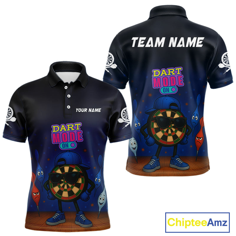 Funny Dartboard Dart Mode On Custom Dart Shirts For Men, Darts Jerseys Outfit, Darts Gifts  TDM4075
