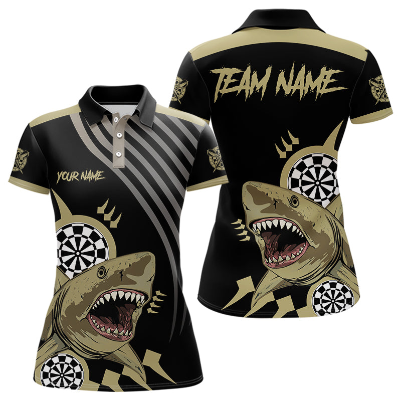 Funny Shark Darts Shirt With Pocket Option For Women Custom Dart Team Jersey TDM3655