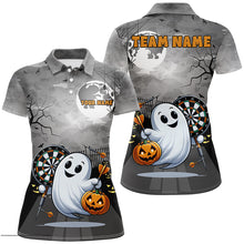 Load image into Gallery viewer, Funny Ghostly Halloween Darts Shirt For Women Custom Halloween Gifts For Darts Lover TDM2628