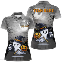 Load image into Gallery viewer, Funny Ghost Halloween Billiard Shirts For Women Custom Unique Halloween Gifts For Pool Lover TDM2629