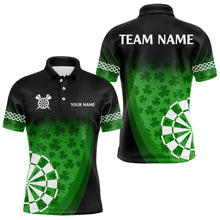 Load image into Gallery viewer, Patrick Shamrock Dart Shirt With Pocket Option For Men Custom Dart Jersey TDM3517