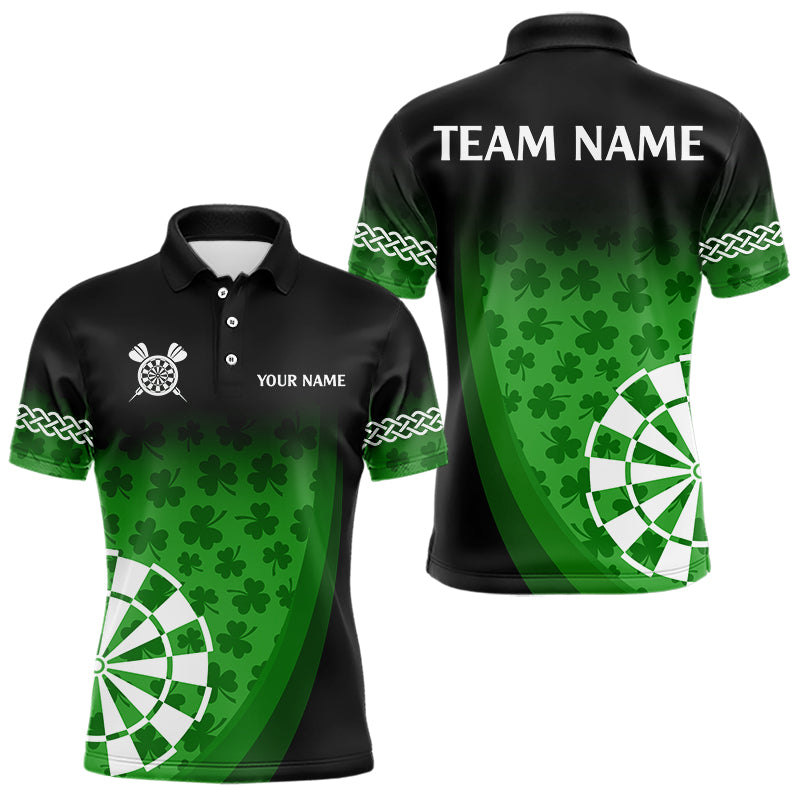 Patrick Shamrock Dart Shirt With Pocket Option For Men Custom Dart Jersey TDM3517
