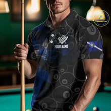 Load image into Gallery viewer, Personalized Las Vegas Flag Smoke Billiard Shirt For Men Custom 8 Ball Pool Team Jerseys TDM4287