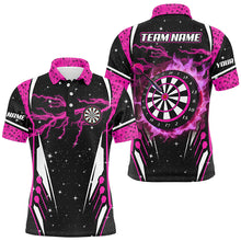 Load image into Gallery viewer, Personalized Thunder Lightning Pink Dart Jerseys Shirts For Men Custom Team League Darts Shirts TDM2148