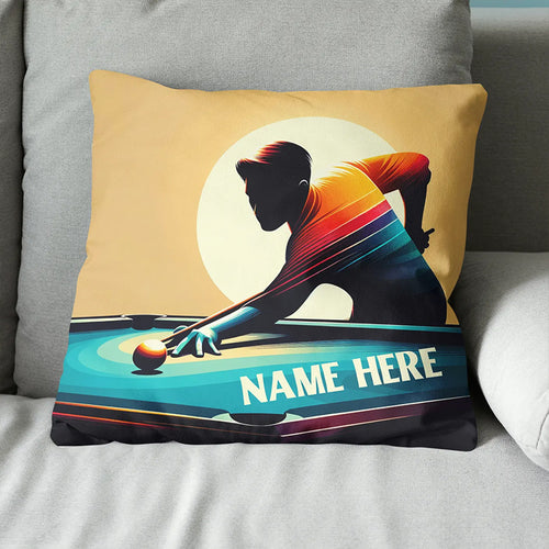 Funny Billiard Player Pillow Custom Adjustable Pillow For Billiard Lover TDM0851