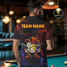 Load image into Gallery viewer, Funny Neon 9 Ball Billiard Shirt For Men Custom Pool Team Shirt, Billiard Jersey Polo &amp; 1/4 Zip TDM6248