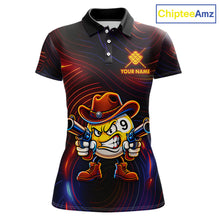 Load image into Gallery viewer, Funny Neon 9 Ball Billiard Shirt For Women Custom Pool Team Shirt, Billiard Jersey Polo &amp; 1/4 Zip TDM6248