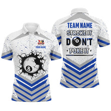 Load image into Gallery viewer, Personalized Multi-Color Stroke It Don&#39;t Poke It 8 Ball Pool Shirts Custom Funny Billiard Team Jersey TDM1577