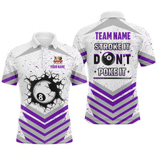 Load image into Gallery viewer, Personalized Multi-Color Stroke It Don&#39;t Poke It 8 Ball Pool Shirts Custom Funny Billiard Team Jersey TDM1577
