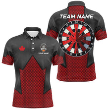 Load image into Gallery viewer, Personalized Canadian Patriotic Darts Shirts For Men Custom Canada Darts Tournament Team Jerseys TDM2429