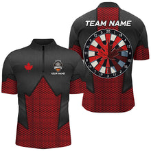 Load image into Gallery viewer, Personalized Canadian Patriotic Darts Shirts For Men Custom Canada Darts Tournament Team Jerseys TDM2429