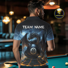 Load image into Gallery viewer, Custom Dragon Billiard Shirt For Men, 8 Ball Pool Jersey Billiard Team Shirt Polo &amp; Quarter Zip TDM4736