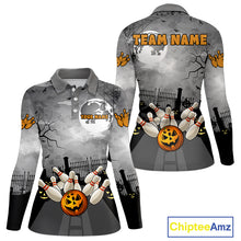 Load image into Gallery viewer, Funny Bowling Halloween Shirt For Women Custom Halloween Bowling Jersey Team Polo &amp; 1/4 Zip TDM4949