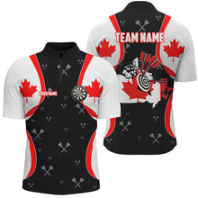 Load image into Gallery viewer, Personalized Canada Flag Darts Shirts For Men Custom Patriotic Darts Team Jersey, Canada Darts Gift TDM1583
