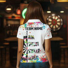 Load image into Gallery viewer, Funny Dartboards Colorful Paint Aim Shoot Swear Repeat Darts Shirt For Women Custom Darts Team Jersey TDM1585